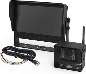 Sistema de câmera sem fio colorida LCD ECCO K7000B-WK de 7