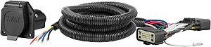 Conjunto de Fiação Personalizado para Reboque de 7 Pinos CURT 56306 para Veículos Ford Explorer e Police Interceptor Utility