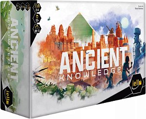 IELLO: Conhecimento Antigo - Jogo de Cartas de Estratégia, Construção de Tabuleiro, Idade 12+, 2-4 Jogadores, 30 Min por Jogador.