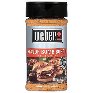 Weber Tempero Bomba de Sabor para Hambúrguer, Agitador de 6,75 Onças (Pacote com 6)