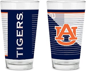 Rico Industries NCAA Copos de 16 onças com logotipo impresso digitalmente, Conjunto prático de 2 copos clássicos para fãs, Seguros para lava-louças