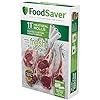 Embalagens e rolos para selagem a vácuo FoodSaver, para armazenamento de alimentos hermético sob medida e cozimento sous vide, 11 x 16' (pacote com 3)