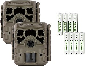 Câmera de trilha Moultrie Micro-32i Kit - Pacote Duplo, 720p, Apenas Movimento