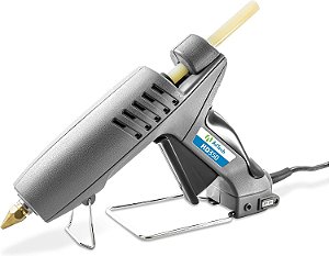 Pistola de Cola Quente de Alta Potência de Tamanho Grande Adtech Industrial - Pistola de Cola Quente de Grau Profissional para Marcenaria, Reparos e Remodelagem, cinza, hd 350 (0462)