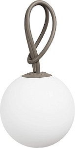 Luminária LED recarregável para uso interno / externo Fatboy BOL-TPE-UL Bolleke, cor taupe