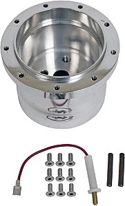 Adaptador de Volante de Direção em Alumínio Usinado para Volantes LECARRA