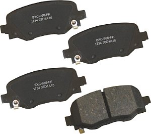 Jogo de pastilhas de freio traseiras premium Bendix para Chrysler 200 2017-2015, Jeep Cherokee 2017-2014- (SBC1734)