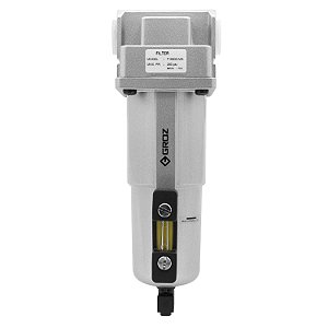 Filtro de ar padrão Groz 60182 com tigela de metal - 1/2  NPT - 125 CFM
