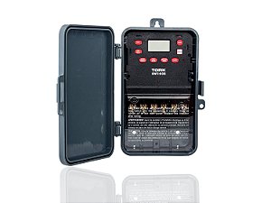 Chave de tempo de 7 dias com controle multipropósito da Série EW, 120-277 VAC de entrada, 1 canal, saída de contato seco DPST