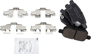 Kit de Pastilhas de Freio Traseiras de Cerâmica Posi TRQ para Toyota Corolla 2009-2018 / Toyota Matrix 2009-2013 / Scion tC 2011-2016 / Pontiac Vibe 2009-2010