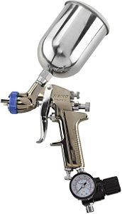 Pistola de pintura por pulverização de ar NEIKO 31213A, HVLP com alimentação por gravidade, bico de 1.3 MM, capacidade de 600 CC, pistola de pintura por pulverização para paredes, automotivo,