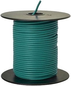 Carretel a granel Southwire 56421923, calibre 14, 100 pés, fio primário verde, 100 pés