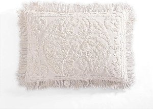Colcha de cama de chenille medallion Beatrice Home Fashions, King Sham, blush.