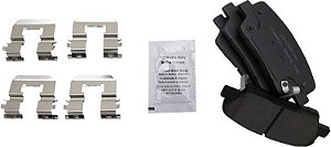 Jogo de pastilhas de freio traseiro TRQ Posi Ceramic para Entourage Genesis Santa Fe Sedona