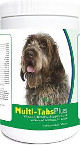 Comprimidos mastigáveis ​​multitabs plus para Griffon de pelo duro de raças saudáveis, 365 unidades.