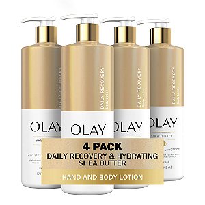 Loção Corporal Olay Recuperação Diária e Hidratação 17oz (Pacote com 4)