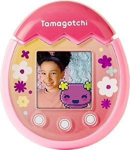 Tamagotchi Pix - Floral (Rosa) (42901) Para 6-99 Anos, Inclui Animal de Estimação Eletrônico