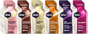 Gel de Nutrição Esportiva Original GU Energy, 24 sachês, sabores sortidos