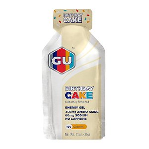Gel de Energia Nutrição Esportiva Original GU, 24 Unidades, Sabor Bolo de Aniversário