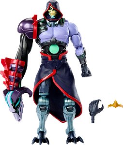 Mestres do Universo: Revolução Masterverse Skeletor Figura de Ação, Colecionável com 30 Articulações e Braço Tecnológico Posable Havoc, Brinquedo MOTU