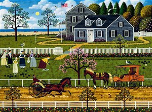 Buffalo Games - Charles Wysocki - As Senhoras do Boccie de Martha's Vineyard - Quebra-cabeça de 1000 peças
