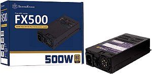 Fonte de alimentação SilverStone Technology FX500-G, 500W Flex ATX 80 Plus Gold, SST-FX500-G