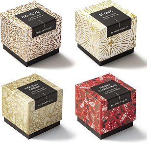 Baralho de Cartas Pop-Up Compendium ThoughtFulls - 4 Pacotes de Acreditar, Brilhar, Alegria das Festas, Feliz Natal - 120 Cartas Pop-Up, Cada uma com uma Mensagem Diferente no Interior