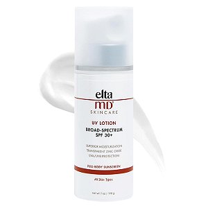 Protetor Solar Corporal EltaMD UV Lotion, FPS 30+, Hidrata, Protege e Hidrata a Pele, Para Todos os Tipos de Pele, Oferece Proteção de Amplo Espectro UVA e UVB,