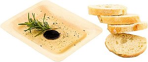 Pratos de Madeira de 4,75 Polegadas x 4,75 Polegadas da Restaurantware, 200 Pratos Quadrados Descartáveis de Madeira - Compostáveis, Biodegradáveis, de Madeira de Álamo Natural, Resistentes à