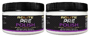 Rolite Pré-Polish Pasta - Removedor de manchas e oxidação para metal pesadamente oxidado, descolorido e corroído, superfícies com revestimento transparente e revestidas com gel, 4.5 onças, pacote com