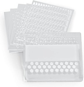Apothecary Products Shake & Roll Pílulas, Medicamentos, Vitaminas Suporte e Organizador, Armazenamento e Recipiente para Uso Semanal ou Mensal (6 Placas)