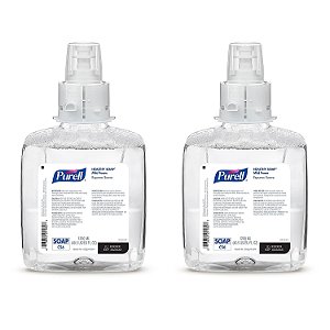 REFIL de Espuma Suave de SABONETE saudável da marca PURELL, 1200 mL para dispensador automático de sabonete para as mãos PURELL CS6 (Pacote com 2) - 6574-02 - Fabricado pela