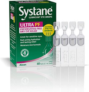 Gotas Lubrificantes para os Olhos Systane Ultra, 60 Unidades (Pacote com 1), (Embalagem pode variar)