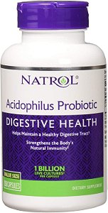 Probótico Natrol Acidophilus - 100 mg - 150 cápsulas (pacote com 12)