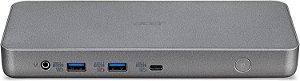 Acer USB Type-C Dock D501 Certificado Funciona com Chromebook | 2x HDMI 2.0 | 2x DP | 1 x USB Type-C | 2 x USB 3.1 Gen2 | 4 x USB 3.1 Gen1 | Ethernet