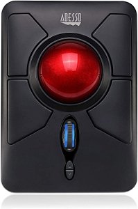 ADESSO iMouse T50 Mouse Trackball Ergonômico sem fio com receptor USB Nano, Design de 7 Botões Programáveis e Troca de DPI de 5 Níveis, para Mão Esquerda e Direita