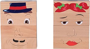 O SAPO SARDENTO - FF550 Blocos Como estou me Sentindo - Idade 1+ - Misture e Combine Peças para Fazer Rostos Expressivos - 4.000+ Variações - Brinquedo de Aprendizagem Socioem