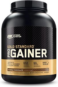 Nutrição Ótima GS Pro Gainer Suplemento para Ganho de Peso em Pó de Proteína, Chocolate Duplo, 5.09 Libras (Embalagem pode variar)