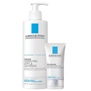 La Roche-Posay Toleriane Hidratante Suave de Limpeza Facial, Limpeza Facial Diária com Niacinamida e Ceramidas para Pele Sensível, Limpador Facial Hidratante para Pele Normal a Seca, Sem