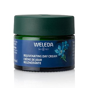 Creme Rejuvenescedor para o Rosto Weleda, 1,3 Onças Líquidas, Hidratante Vegetal Rico com Gentiana Azul e Edelvais.