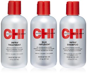 Kit de Cuidados Térmicos CHI para Cabelos Secos e Danificados, 1 Unidade