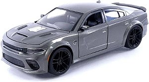 Velozes e Furiosos Fast X 1:24 Dodge Charger SRT Hellcat 2021 de Dom Carro em Miniatura de Ferro Fundido, Brinquedo para Crianças e Adultos