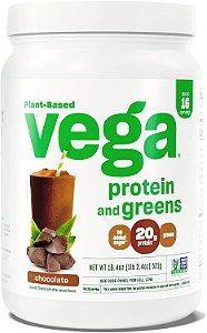 Pó de Proteína e Verduras Vega, Chocolate - 20g de Proteína à Base de Plantas mais Vegetais, Vegano, Não Transgênico, Proteína de Ervilha para Mulheres e Homens, 1,2 lbs (Em