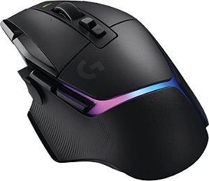 Mouse Óptico Sem Fio Logitech G502 X Plus Lightspeed - Interruptores híbridos LIGHTFORCE, RGB LIGHTSYNC, sensor de jogo HERO 25K, compatível com PC - macOS/Windows - Preto