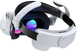 Acessórios de Faixa de Cabeça Compatíveis com Quest 2, Substituição de Faixa Elite para Suporte Aprimorado Super Macio com Espuma e Superfície Amigável à Pele de PU, Leve para Adultos e Crian