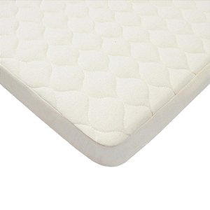 Protetor de Colchão de Berço Impermeável da American Baby Company, Capa de Protetor Acolchoada com Camada Superior de Algodão Orgânico, 33 x 15