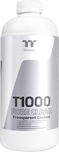 Fluído de arrefecimento transparente puro T1000 da Thermaltake para refrigeração de água de PC 1000ml, Anti-Corrosão, Anti-Congelamento para Cobre, Latão, Níquel e Alumínio CL-W