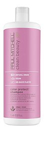 Paul Mitchell Shampoo de Proteção de Cor Limpeza Suave, Protege a Cor, Para Cabelos Coloridos Tratados