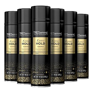 TRESemmé Spray Fixador Extra Forte Pacote com 6 unidades com Tecnologia Pro Lock para Controle de Frizz por 24h 11 oz