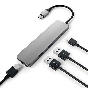 ADAPTADOR SATECHI ST-CMAM MULTI USB-C CINZA